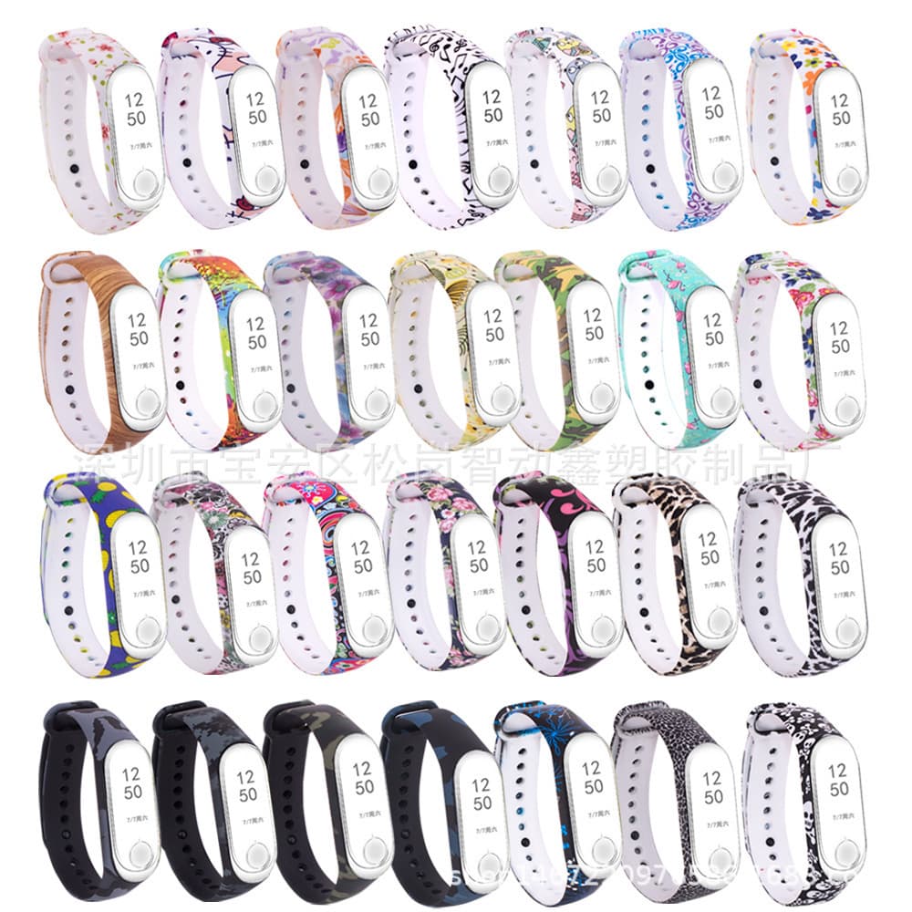Replacement Strap for Xiaomi Mi Band 4, Xiaomi Mi Band 4 Wristband, Colorful Patterned Strap, Factory Direct