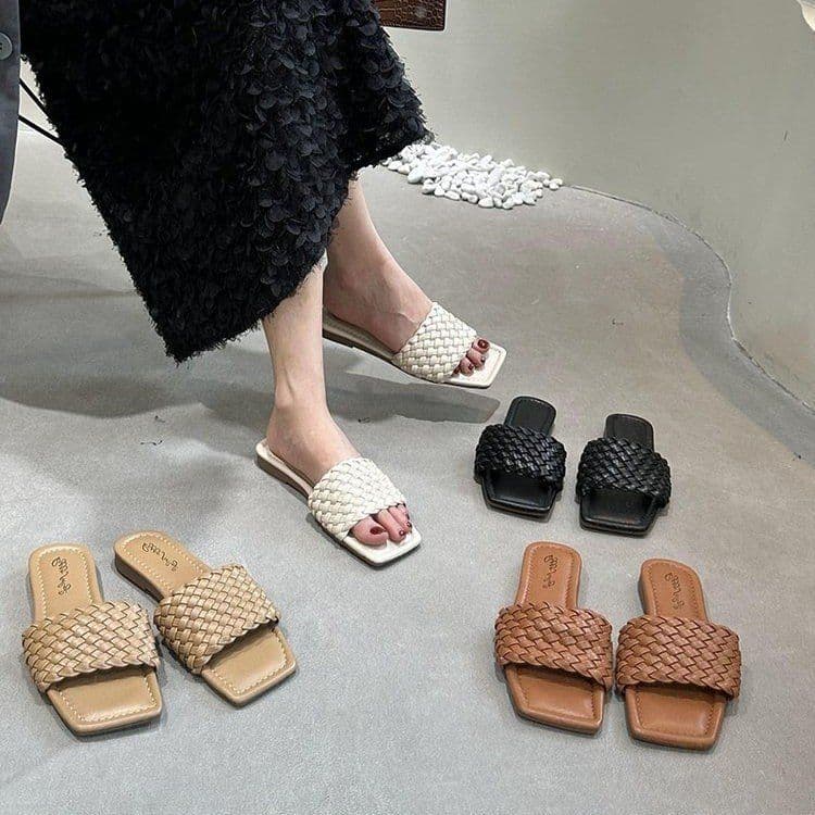Women's flip-flops for summer 2026 flat-soled French-style Thai sandals for women's beach vacation