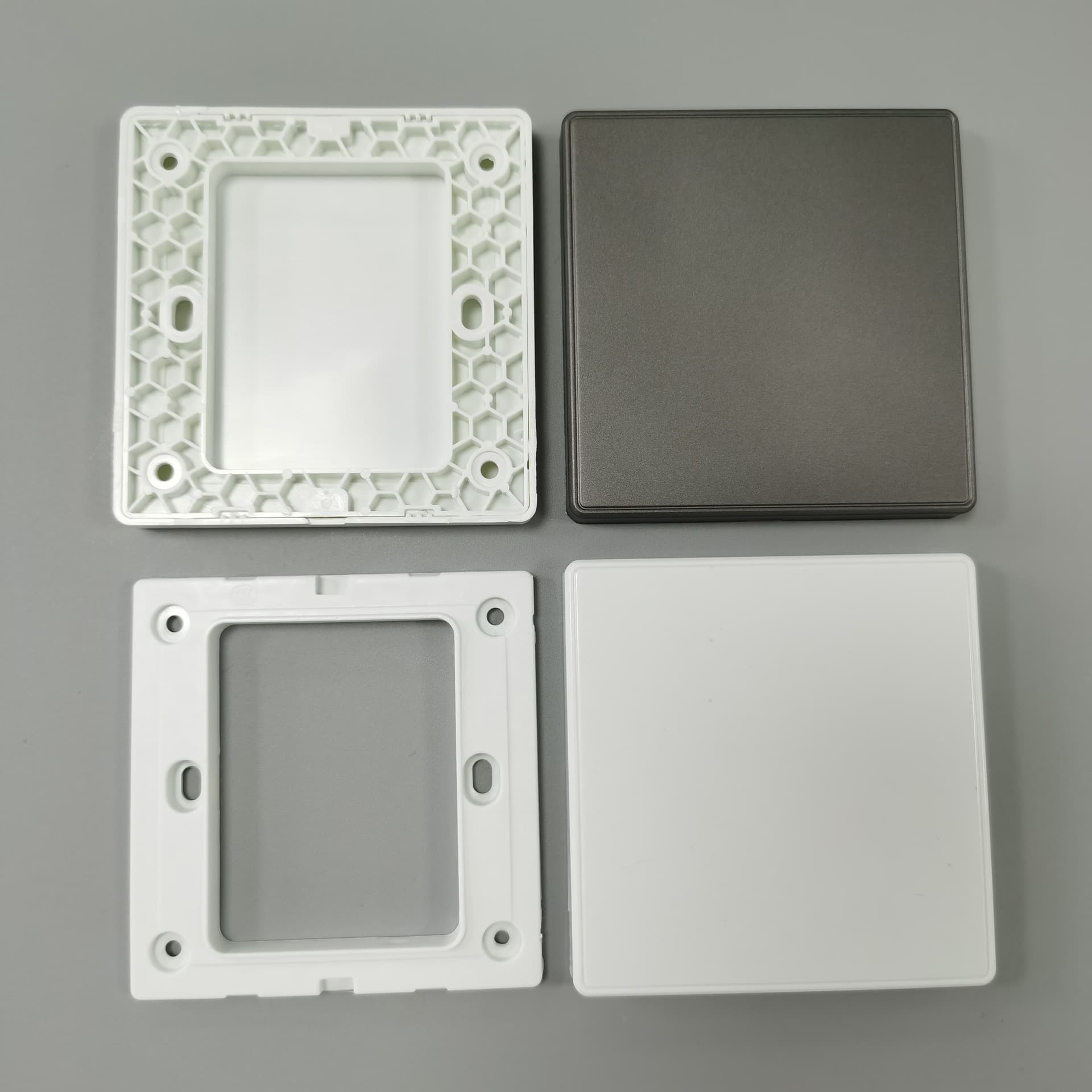 Blank Project Panel 86-Type Wall Switch Socket Box Pre-Drilled Hole Cover Plate 2-in-1 Filler Plate Wholesale
