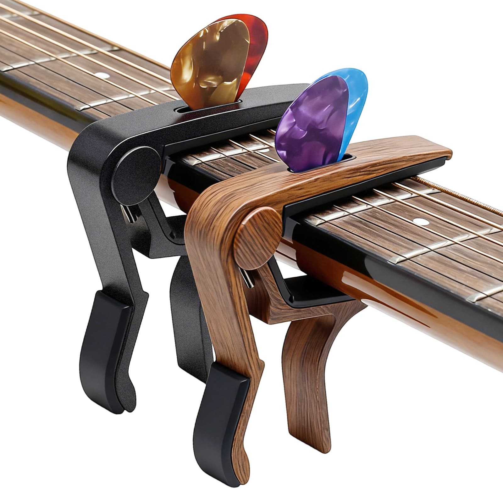 Cross-border Guitar Capo Metal Guitar Capo Universal for Classical and Folk Guitars with Pick Slot