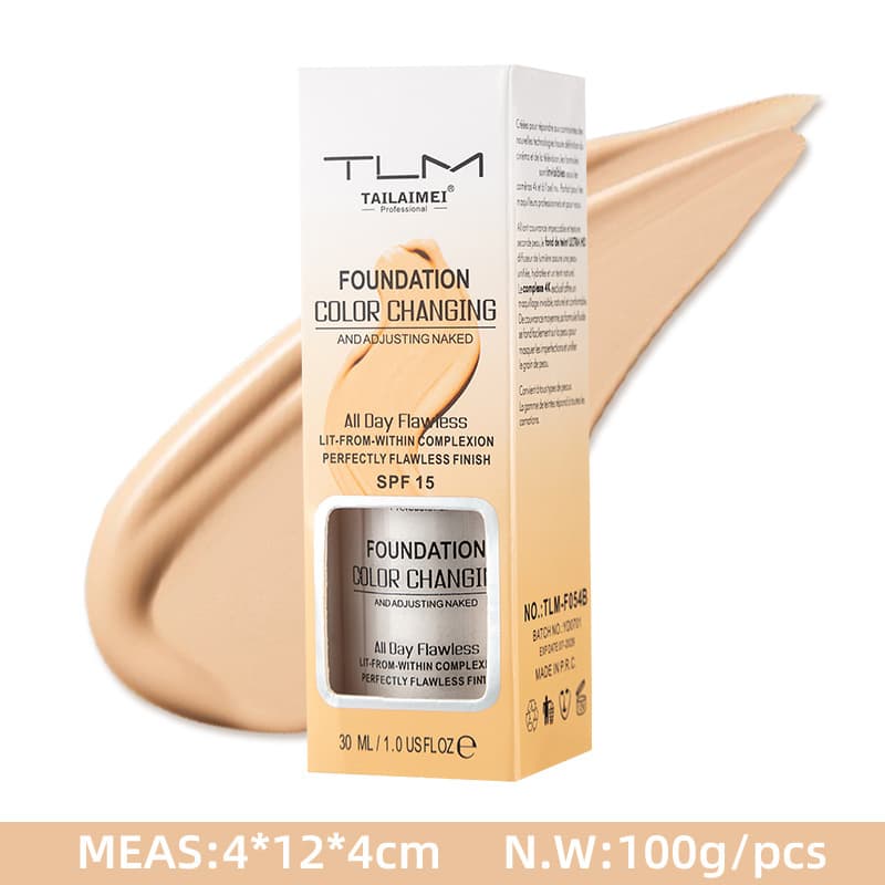 Cross-border Tailaimei TLM Color-Changing Skin Tone Foundation, Color-Changing Brightening Concealer, Bestselling Long-Lasting Foundation