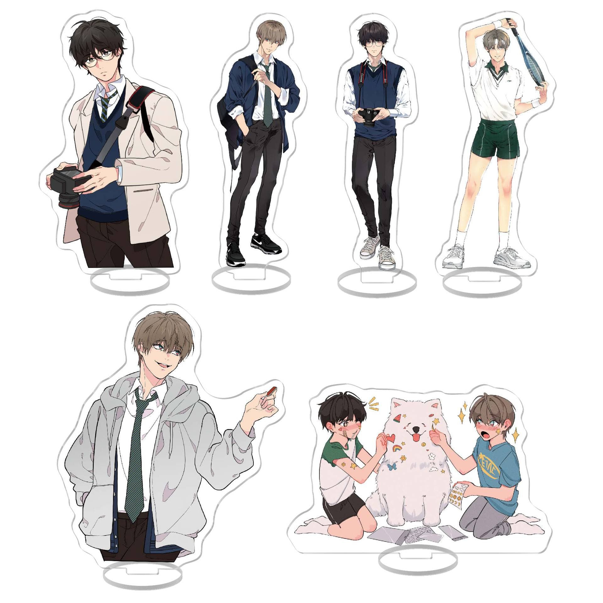 Animation Peripheral Love in the Clouds Xian Yunhe Na Acrylic Standing Ornaments Creative Campus Decoration