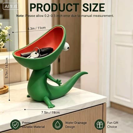 New Cross-Border Product Lizard Soap Holder Resin Craft Ornament Decoration