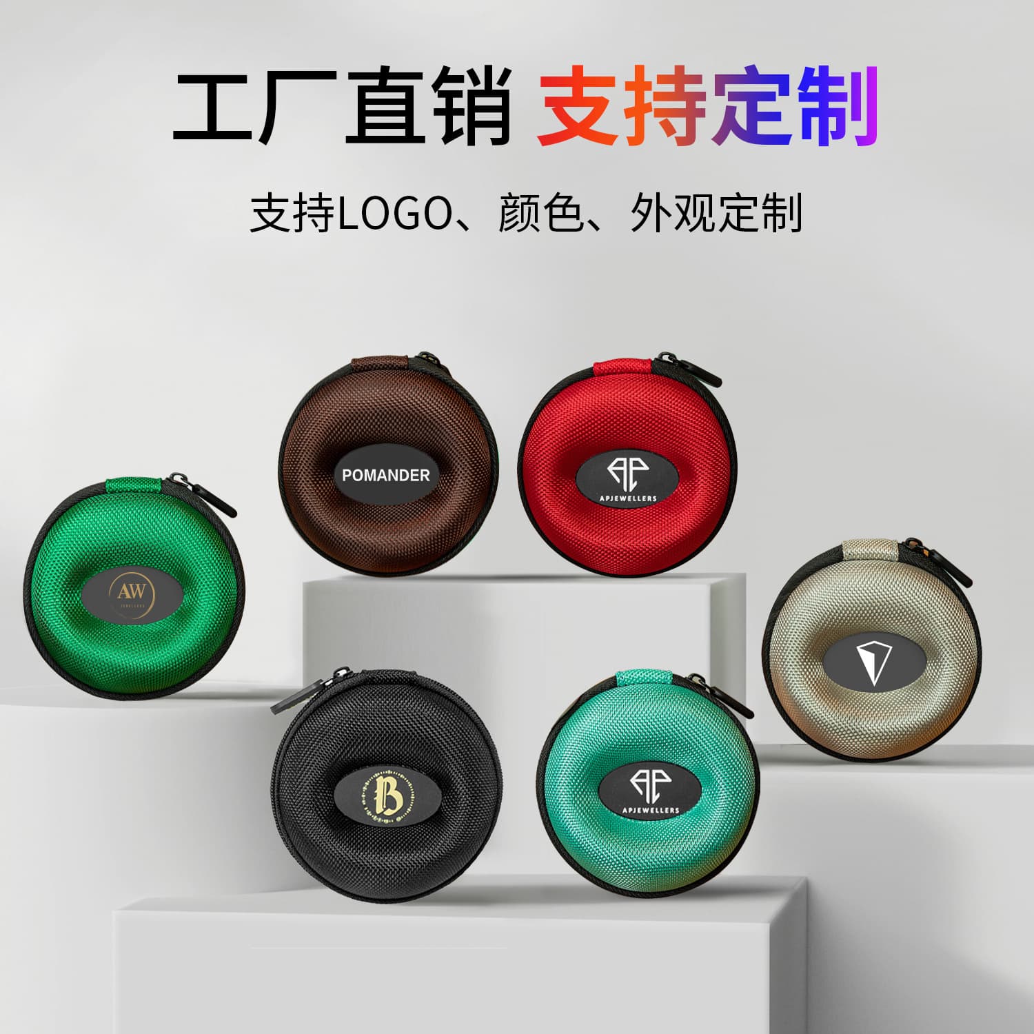 EVA Watch Storage Box, Portable Single Watch Case, Shockproof Watch Bag, Scratch-Proof Watch Protective Case, Custom Logo Available