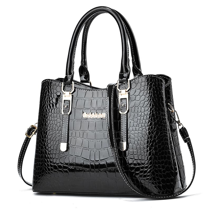 [Shichen Women's Bag] Autumn/Winter Women's Bag 2025 Elegant Handbag Large Capacity Crocodile Pattern Women's Bag Shoulder Crossbody Bag
