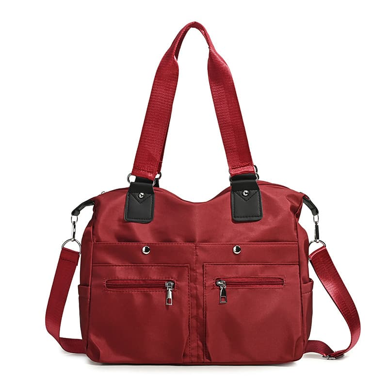 Large-Capacity Casual Handbag, Lightweight Water-Repellent Nylon Bag, Fashionable Women's Commuter Handbag, Trendy Women's Bag