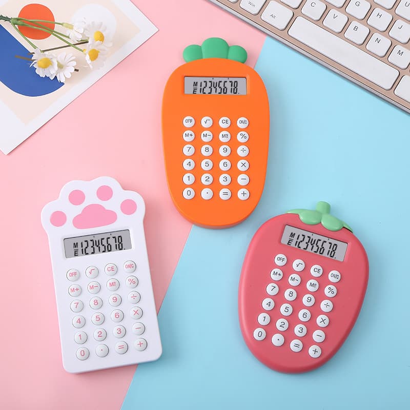 High-Aesthetics Creative Financial Office Calculator for Students, Cute Cat Paw Cartoon Portable Calculator