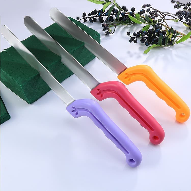 Stainless steel floral foam knife, florist's cutting tool, garden repair knife, household floral foam knife.