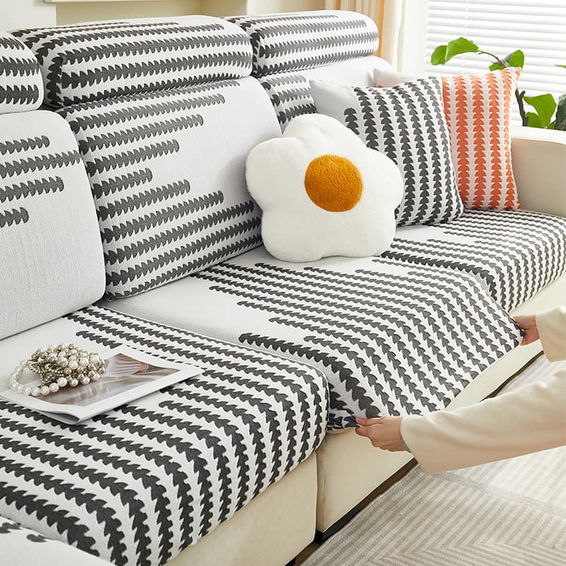 Stretch Sofa Cover All-in-One Universal Fit New Season Versatile Sofa Slipcover Luxury High-End Anti-Cat Scratch