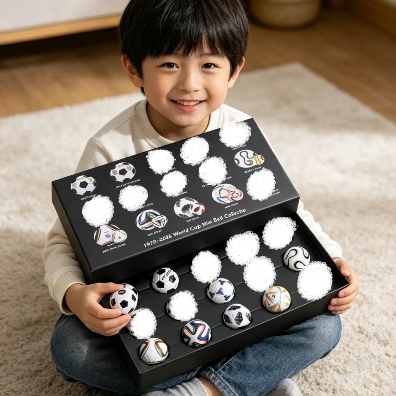 USA-Mexico-Canada World Cup Mini Soccer Model Simulation Small Football Fan Souvenir Gift Set Factory Wholesale