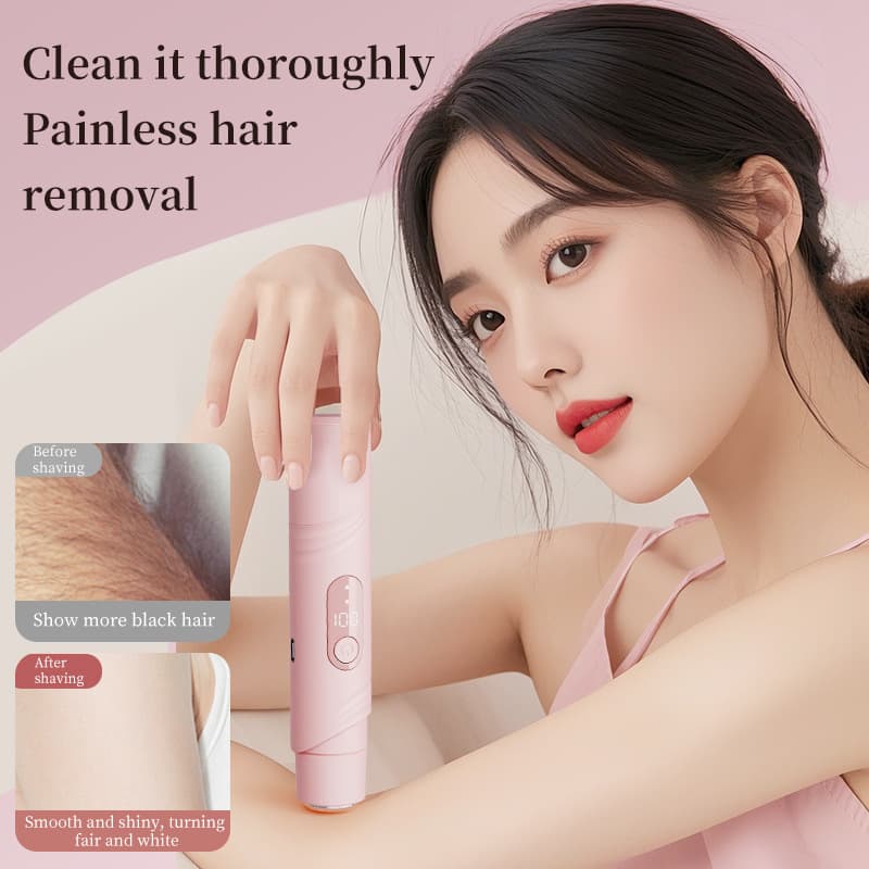 Dual-Head Lady Bikini Trimmer, Pubic Hair Shaver and Trimmer for Men and Women, Hair Removal Device