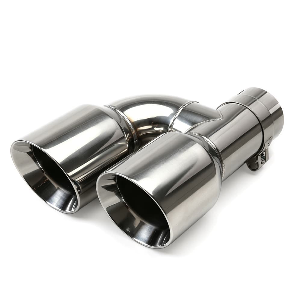 Car modified stainless steel tail throat silencer, middle package resonator, 16-inch mid-drum exhaust, middle section sound wave exhaust pipe