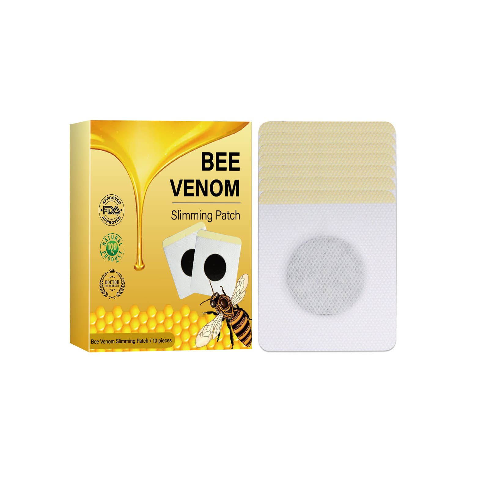 Cross-border BOOMOON Body Shaping Patch Lightweight Figure Navel Patch Honey Acupoint Patch Body Curve Shaping Patch 10pc