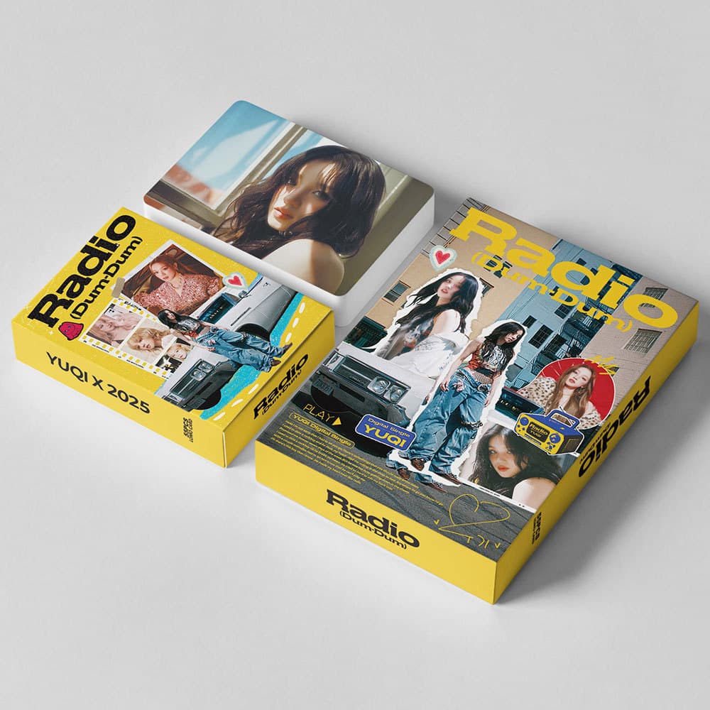 Gidle Song Yuqi Radio Dum-Dum Digital Single Merch LOMO Card YUQI Self-Made KPOP Photo Card