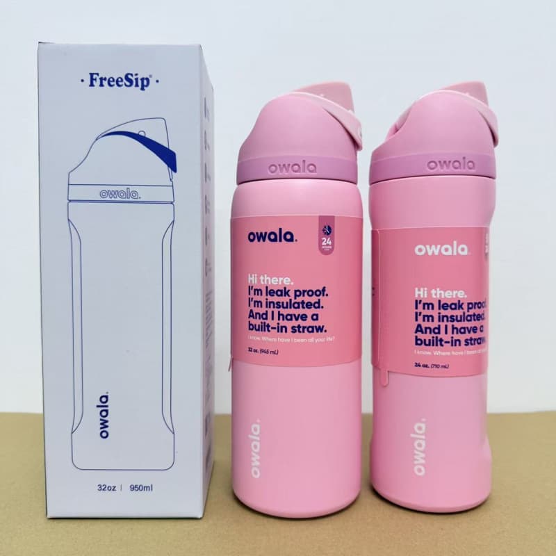 Owala In Stock Large Capacity Portable Outdoor Water Bottle Men Dual Drinking Insulated Cup Fashion Women Sports Fruit Cup Wholesale