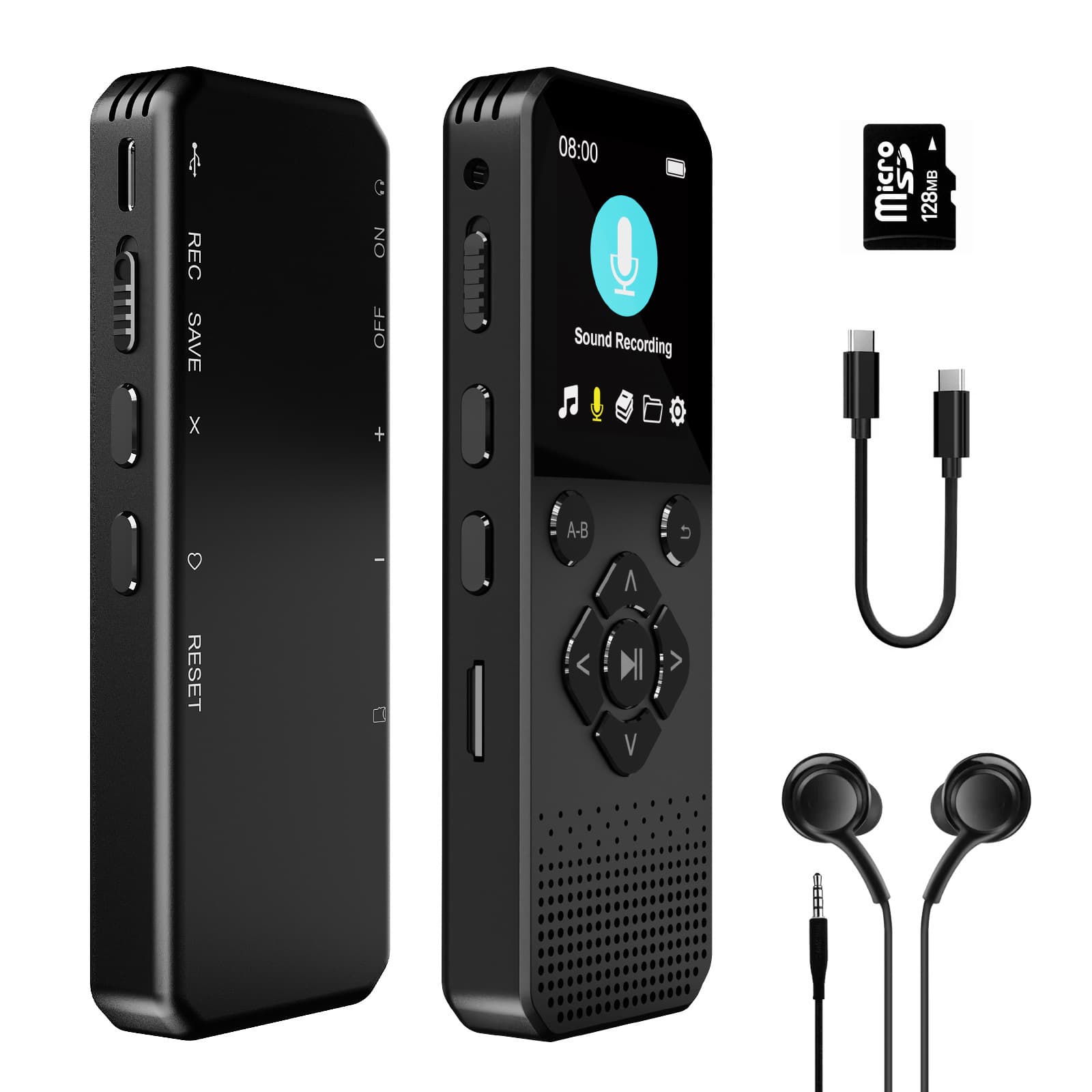 Factory Wholesale Recorder with High-Definition Noise Reduction, Long Standby, Student MP3 Player, and Business Meeting Recording