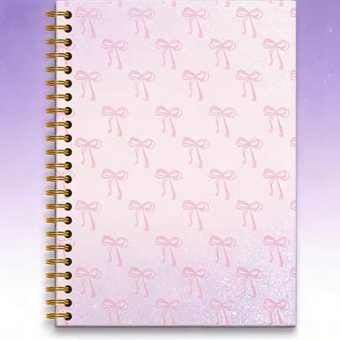 Cross-border Bestseller A5 Notebooks Writing Pads Pink Bow Spiral Notebook