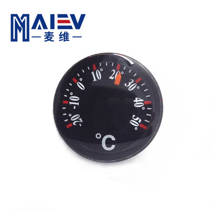 Manufacturer supplies Maiwei stock plastic 20mm Celsius Fahrenheit thermometer round high-precision hygrometer