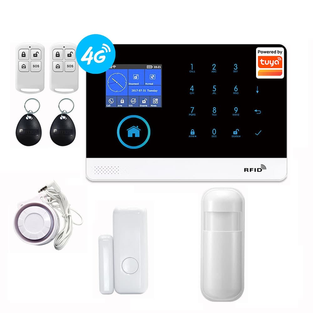 [Factory] Tuya Smart GSM SIM Card Burglar Alarm System WiFi Remote APP Smart Alarm