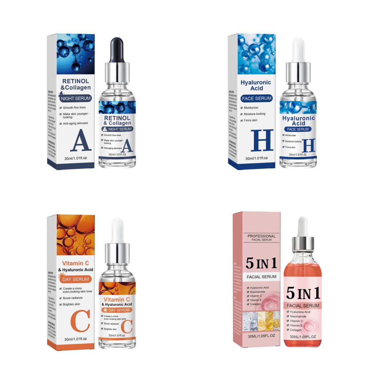 Cross-border TK Facial Serum Hydrating Moisturizing Lifting Skin Care Multiple Options 30ml