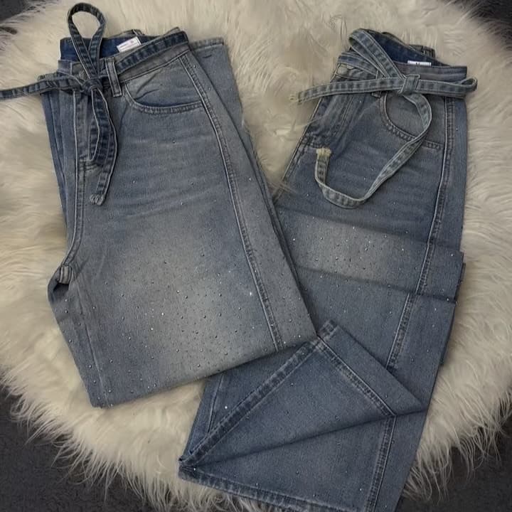 【Live Version】Rhistone Baggy Jeans Wholesale Pants Joggers