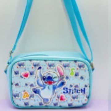 Cute cartoon new crossbody bag PU children's small square bag Korean style super cute bag large capacity printed crossbody bag
