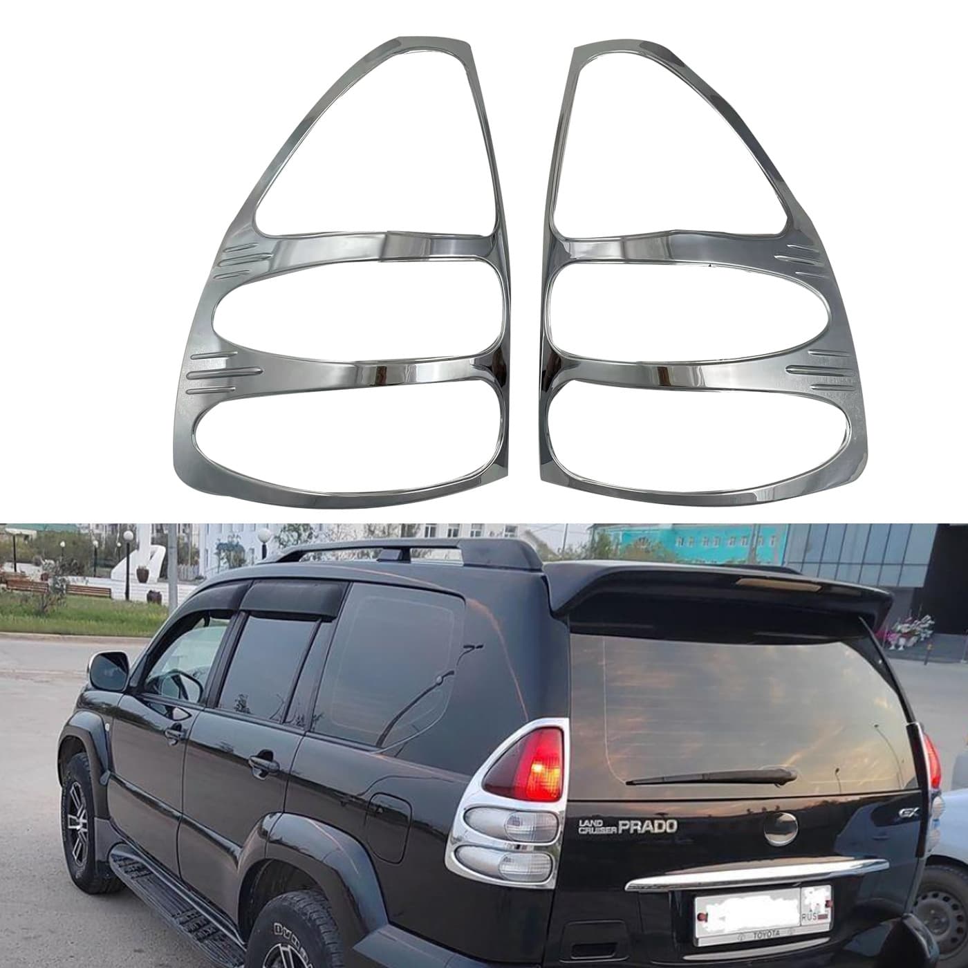 2003-2009 Prado 2700 FJ120 Rear Lamp Cover Tail Light Cover Modified Exterior Accessories