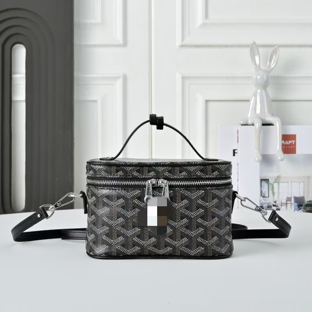2026 New Style Dog Tooth Print Makeup Bag Nano Series Mini Box Bag Toiletry Bag Crossbody Shoulder Handbag for Women