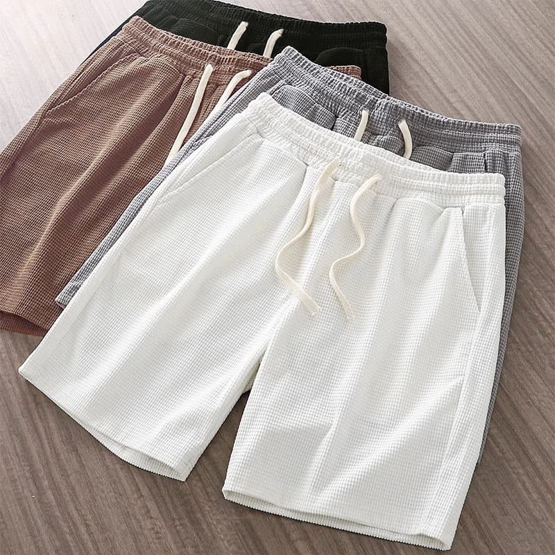 Men's Sports Shorts Summer Basketball Pants American Casual Waffle Pants Cross-Border Foreign Trade Sportswear