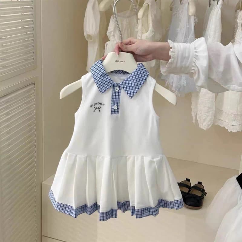 New Girls Dress Children Summer Fashion Princess School Dress 2025 Summer Baby Vest Dress