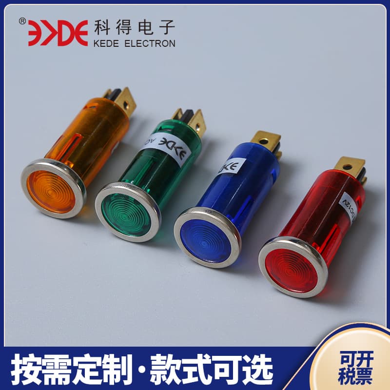 Factory Supply D03 Blade Lamp LED with Wire Indicator Light, Neon Gas Appliance Embedded Long Life Multi-Voltage Compatible