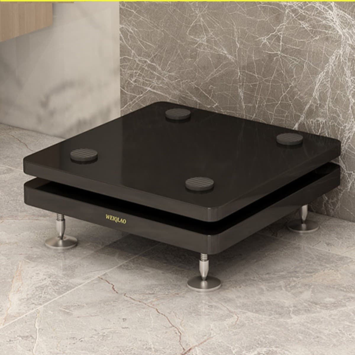 Shock-Absorbing Board Double-Layer Movable Speaker Stand Audio Tray Base Isolation Board Subwoofer Vibration Damping Sound Insulation Pad