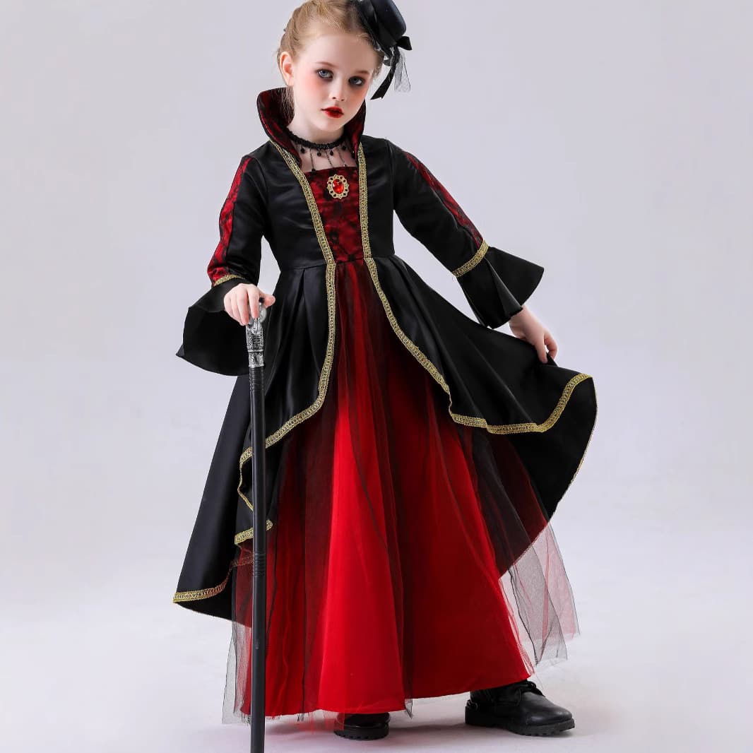 Cross-border Halloween cos children's role-playing costumes Halloween costumes dress costumes children's performance costumes