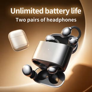 2026 New Product M176 4-in-1 Dual Earbuds, Long Battery Life, High Sound Quality, Low Latency, Custom Mold Wireless Bluetooth Earbuds
