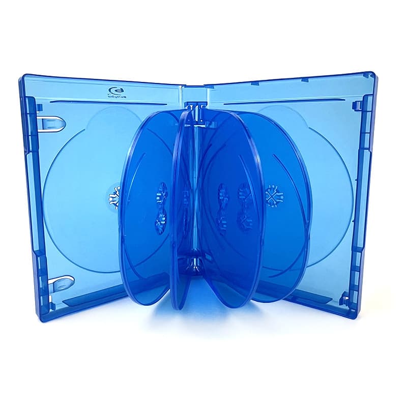 Blue BD Disc Box DVD Box Disc Shell Blu-Ray 34568 Disc 10 Disc Movie Plastic DVD Collection Box