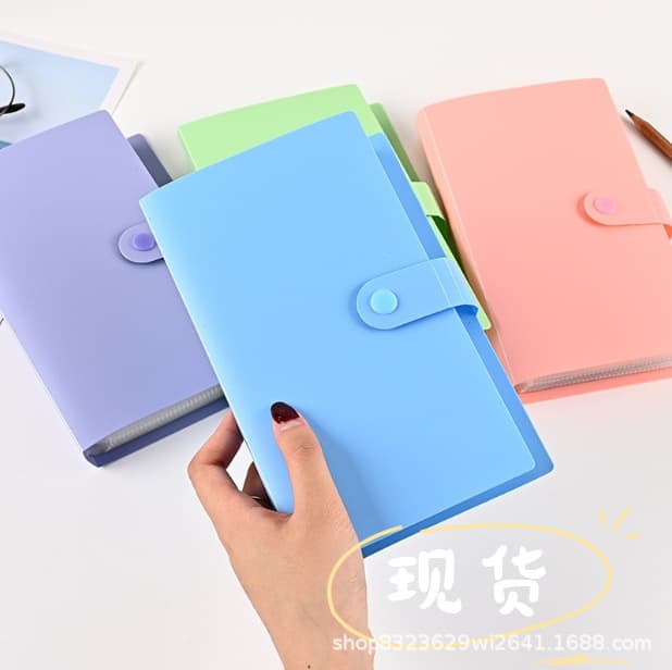 100-Piece Banknote and Coin Collection Album, Commemorative Bill Protection Album, Empty Album with 50 Pages, Simple Solid Color