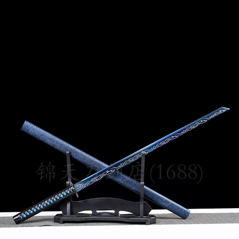 Tang Hengdao Treasure Sword Integrated Manganese Steel Longquan Sword Outdoor Self-defense Cold Weapon Car-mounted Home Protection Xiuchun Sword Unsharpened