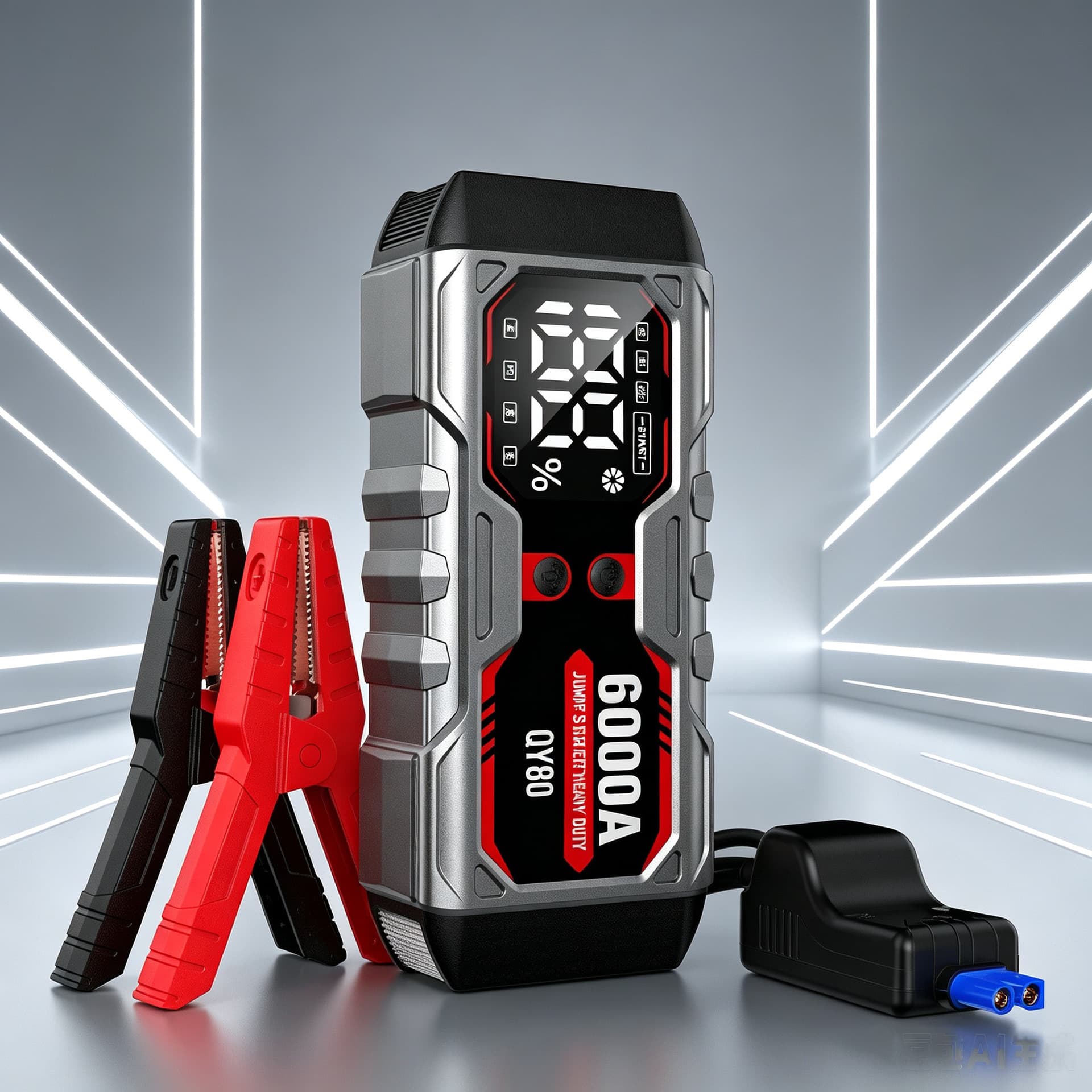 Jump Starter 6000A for All Gas/12L Diesel Car Battery Jumper