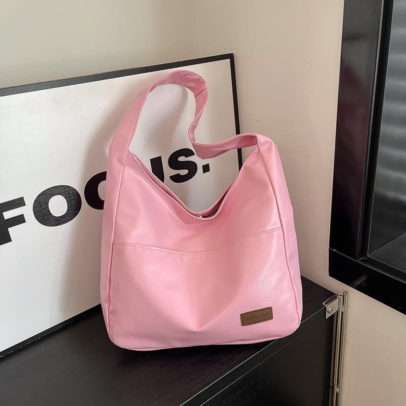 2025 Retro Tote Bag Women Large Capacity Korean Style New Casual Work Commute Student School Shoulder Bag Tote