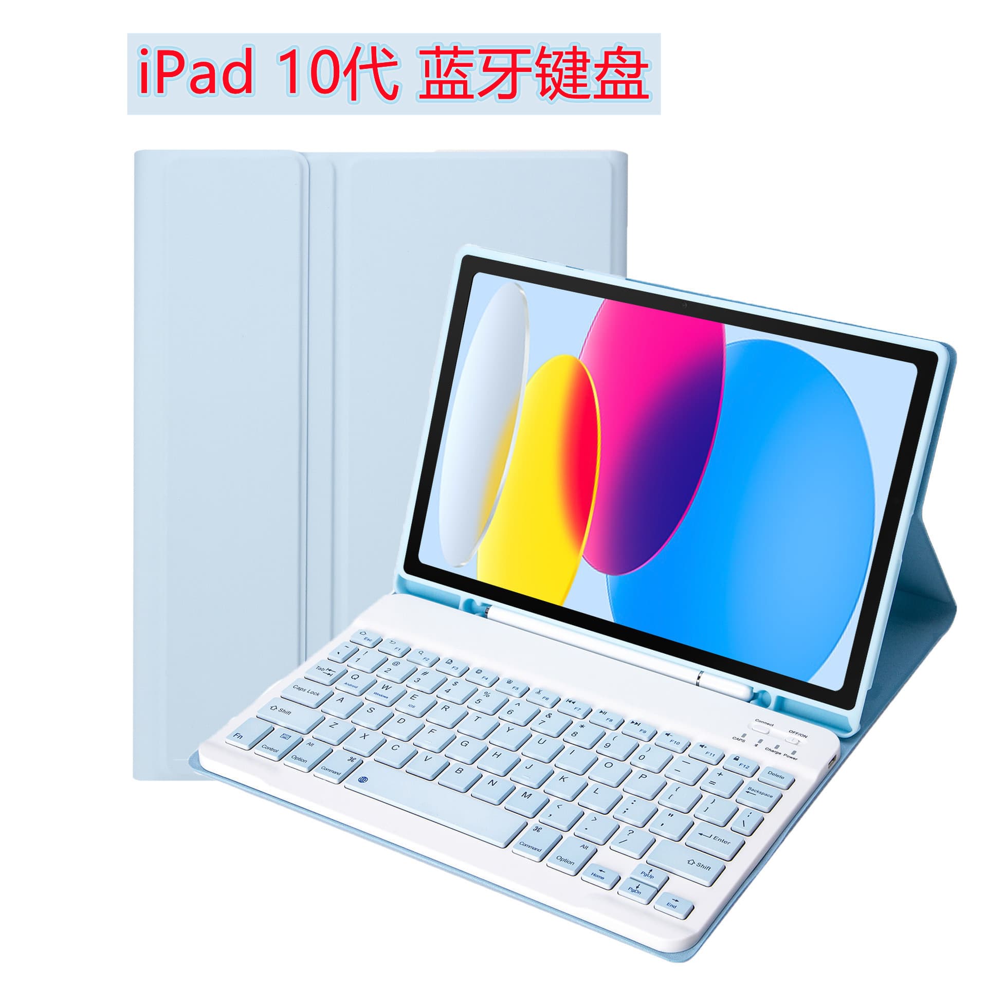 Compatible iPad 10th Gen Air 11-inch Tablet Bluetooth Keyboard Mini 6/7 Wireless Bluetooth Keyboard with Stylus Slot