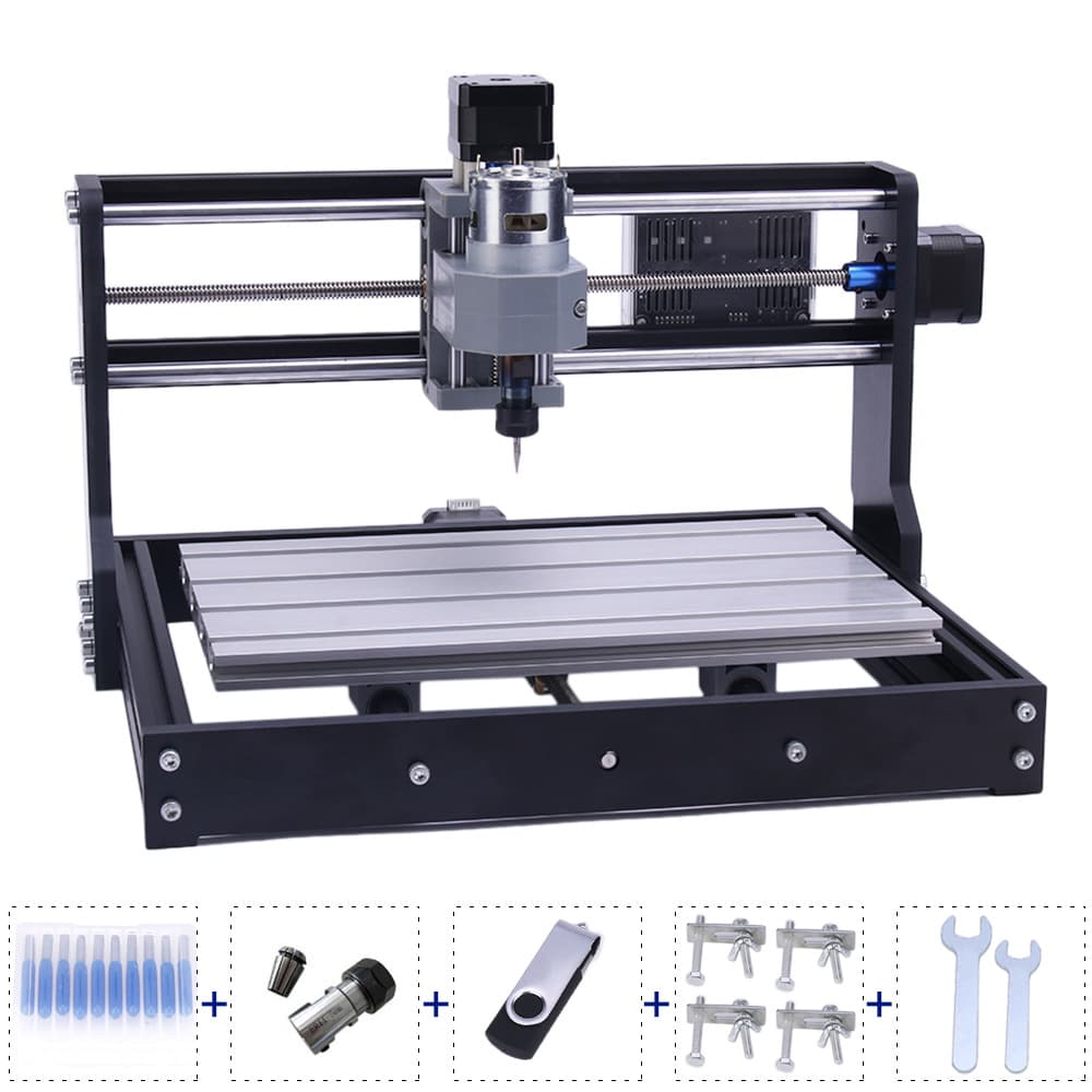 CNC3018 Series Small CNC Milling Machine Laser Engraver Wood Relief Carving Machine Factory Cross-Border Preferred