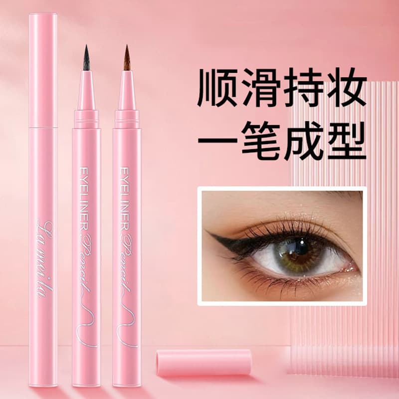 Lamela Waterproof Eyeliner Pen Black Liquid Eyeliner Water-Based Long-Lasting Smudge-Proof Easy to Remove