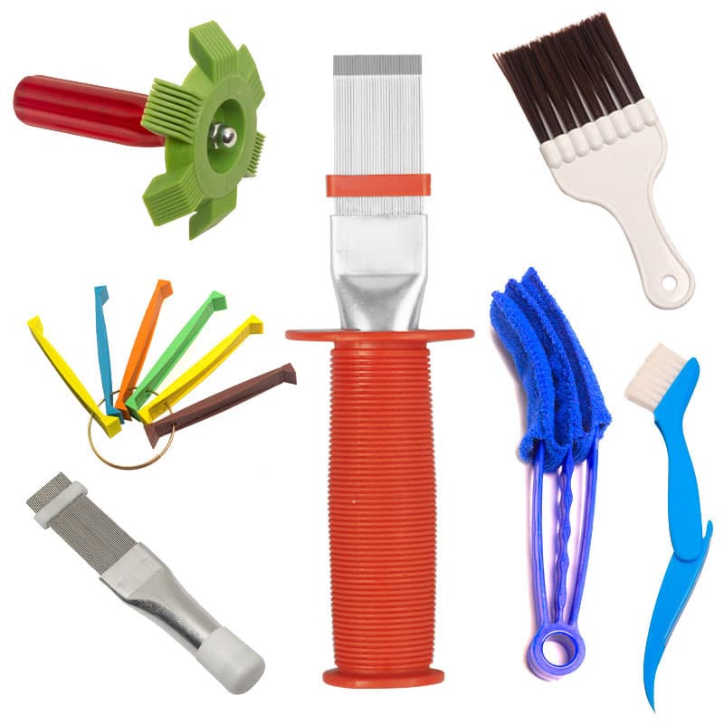 Yunbei Air Conditioner Fin Comb Tool Brush Stainless Steel Metal Fin Comb Cleaning Dust Removal Brush Wire Brush