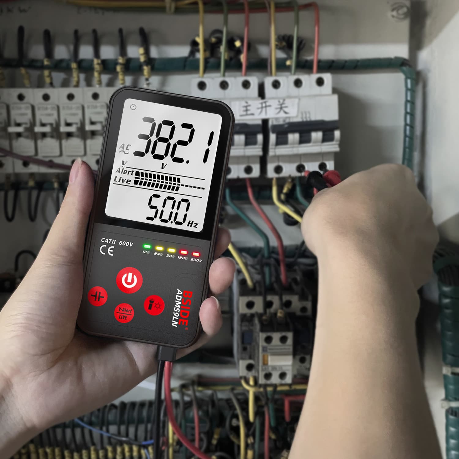 BSIDE ADMS9LN Large Screen Multimeter Display Smart Automatic Ultra-thin Digital Multimeter