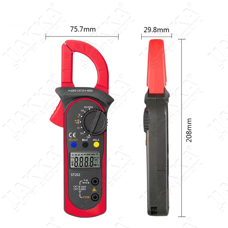 Cross-border ST201 Clamp Meter High-Precision Voltage Current Digital Meter st202 Clamp Multimeter
