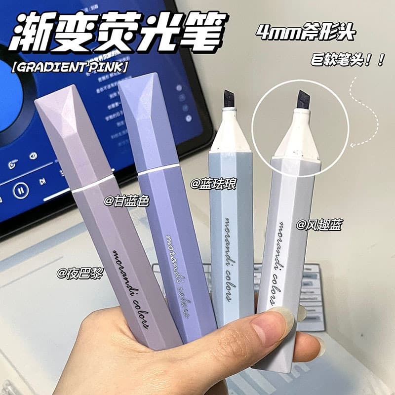 Fluorescent Marker Pens for Students, Multicolor, High Capacity, Stylish Journal Highlighters for Middle School Note-Taking