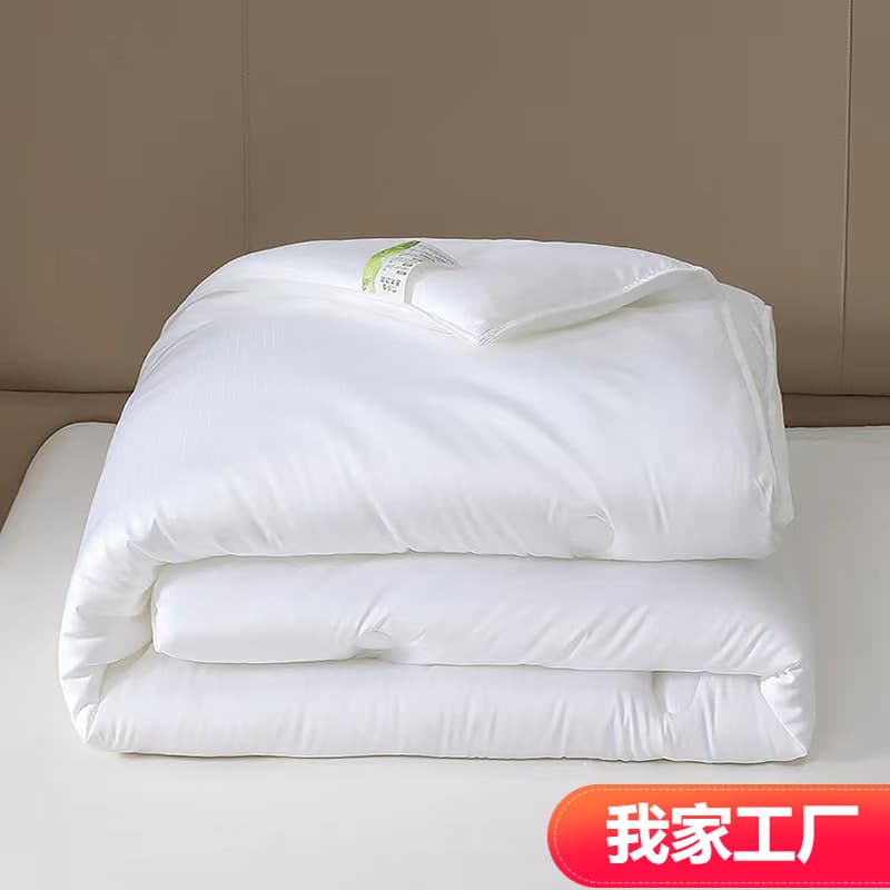 Nantong custom large quilts, washable summer cool quilts, all-cotton silk-floss imitation down quilts, soy-based quilt processing factory