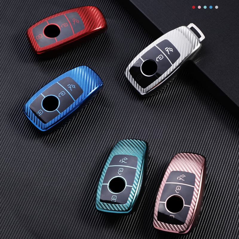 2020 Mercedes-Benz GLC260l/300l/glb200 key cover carbon fiber luxury all-inclusive key shell buckle