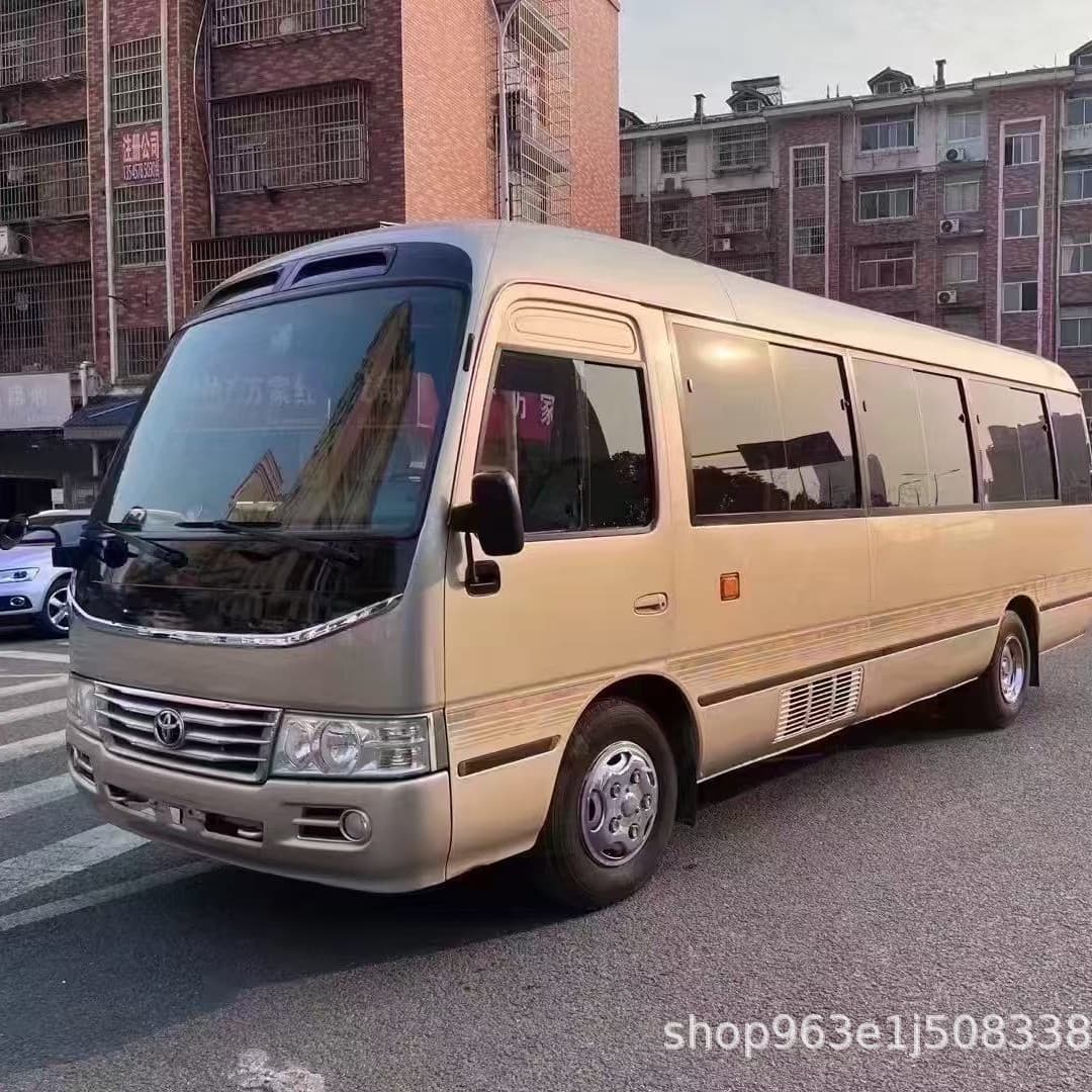 Export Electric Door Minibus Old Model Toyota Coaster Bus Business Vehicle Long-Term Export of Medium-Sized Buses 19-2