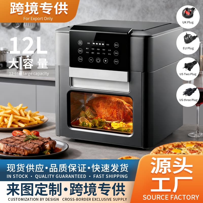 Cross-border Air Fryer, Household 12L Large Capacity Multi-function Electric Fryer, Air Fryer for Export